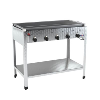 Hochwertiger Edelstahl Gasgrill von MUE – für Flüssig- oder Erdgas, als Tisch- oder Standgerät. Ideal für Gastronomie & anspruchsvolle Grillfans.