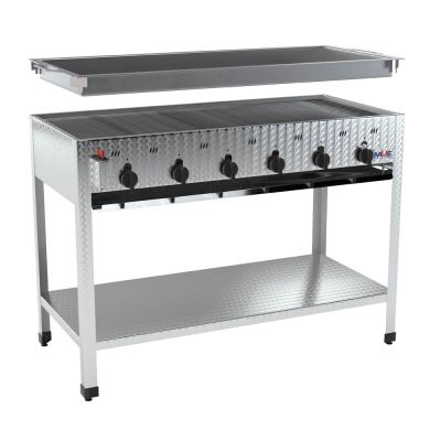 Hochwertiger Edelstahl Gasgrill von MUE – für Flüssig- oder Erdgas, als Tisch- oder Standgerät. Ideal für Gastronomie & anspruchsvolle Grillfans.