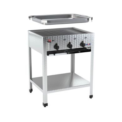 Edelstahl Gasgrill GBST3-K