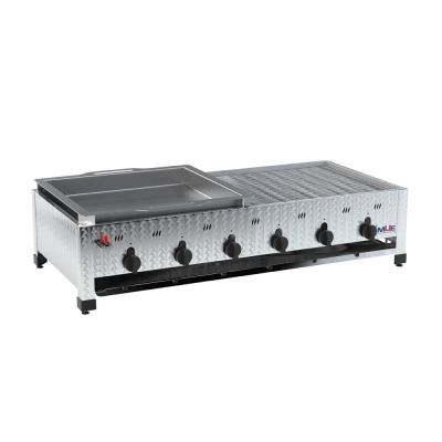 Hochwertiger Edelstahl Gasgrill von MUE – für Flüssig- oder Erdgas, als Tisch- oder Standgerät. Ideal für Gastronomie & anspruchsvolle Grillfans.