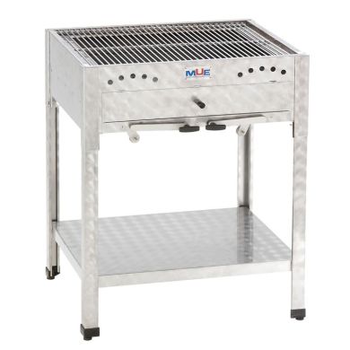 Holzkohlegrill aus Edelstahl