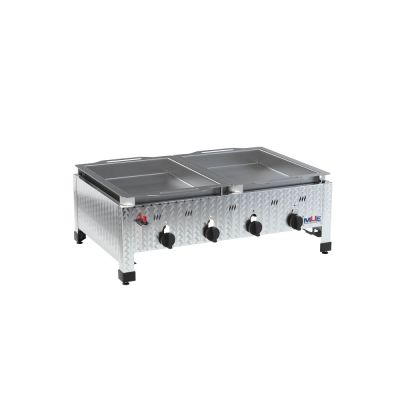 Hochwertiger Edelstahl Gasgrill von MUE – für Flüssig- oder Erdgas, als Tisch- oder Standgerät. Ideal für Gastronomie & anspruchsvolle Grillfans.