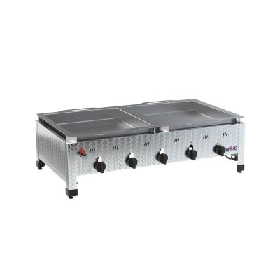 Hochwertiger Edelstahl Gasgrill von MUE – für Flüssig- oder Erdgas, als Tisch- oder Standgerät. Ideal für Gastronomie & anspruchsvolle Grillfans.