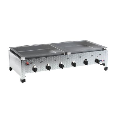 Hochwertiger Edelstahl Gasgrill von MUE – für Flüssig- oder Erdgas, als Tisch- oder Standgerät. Ideal für Gastronomie & anspruchsvolle Grillfans.