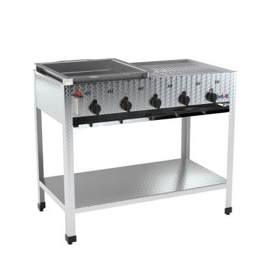 Edelstahl Gasgrill GBST5-V3