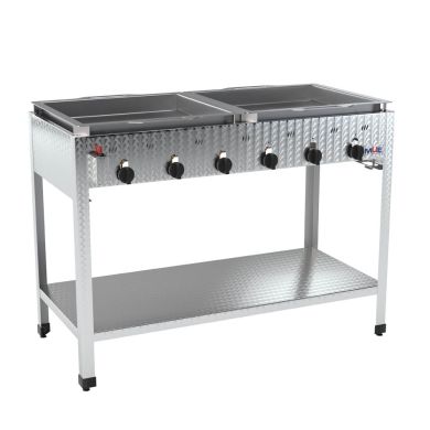 Edelstahl Gasgrill GBST6-V4