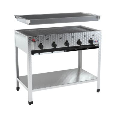 Edelstahl Gasgrill GBST5-K