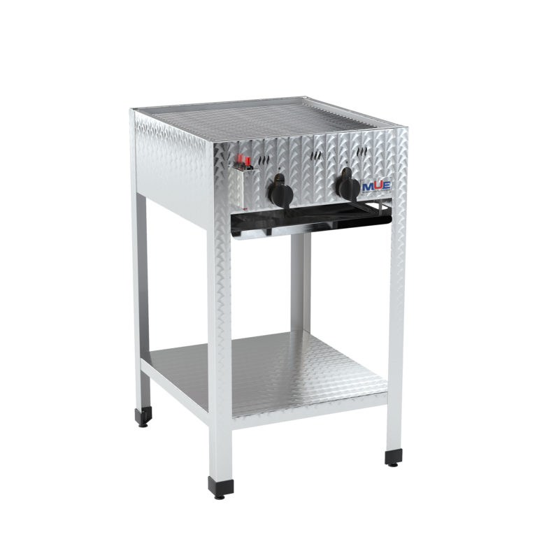 Hochwertiger Edelstahl Gasgrill von MUE – für Flüssig- oder Erdgas, als Tisch- oder Standgerät. Ideal für Gastronomie & anspruchsvolle Grillfans.