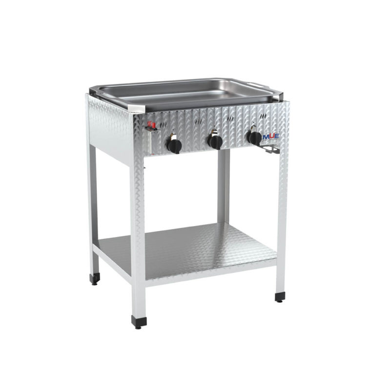Hochwertiger Edelstahl Gasgrill von MUE – für Flüssig- oder Erdgas, als Tisch- oder Standgerät. Ideal für Gastronomie & anspruchsvolle Grillfans.