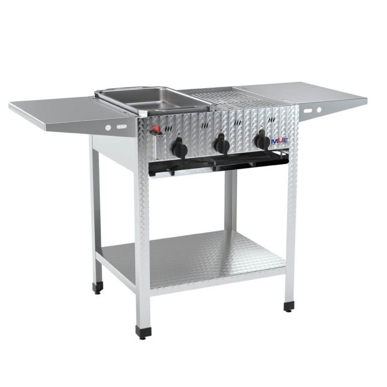 Hochwertiger Edelstahl Gasgrill von MUE – für Flüssig- oder Erdgas, als Tisch- oder Standgerät. Ideal für Gastronomie & anspruchsvolle Grillfans.