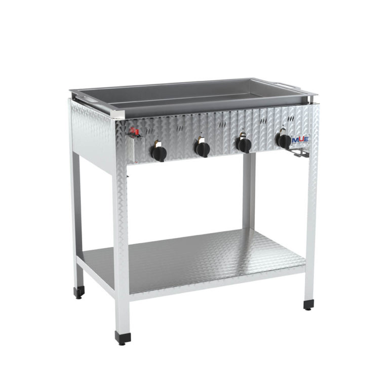 Hochwertiger Edelstahl Gasgrill von MUE – für Flüssig- oder Erdgas, als Tisch- oder Standgerät. Ideal für Gastronomie & anspruchsvolle Grillfans.
