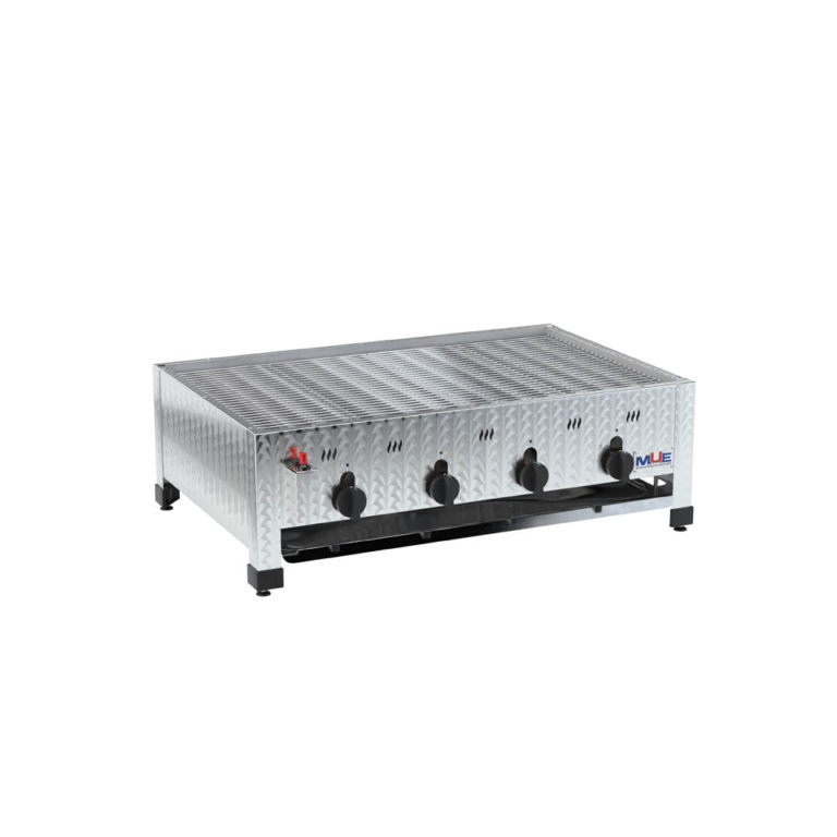 Hochwertiger Edelstahl Gasgrill von MUE – für Flüssig- oder Erdgas, als Tisch- oder Standgerät. Ideal für Gastronomie & anspruchsvolle Grillfans.