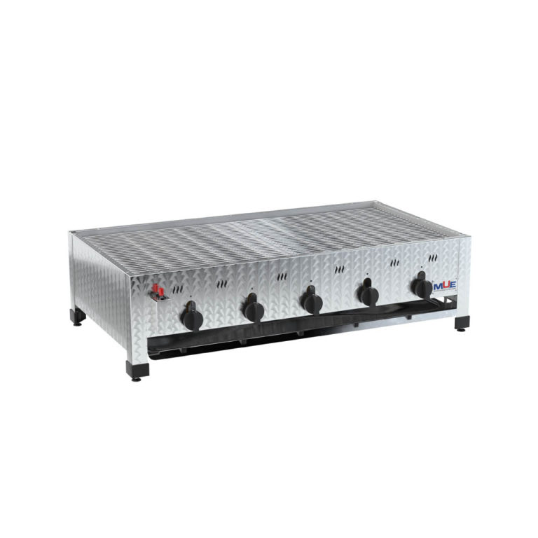 Hochwertiger Edelstahl Gasgrill von MUE – für Flüssig- oder Erdgas, als Tisch- oder Standgerät. Ideal für Gastronomie & anspruchsvolle Grillfans.